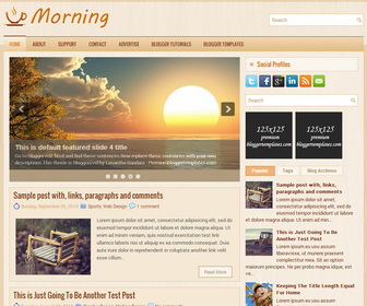 Morning Blogger Template