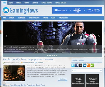 GamingNews Blogger Template