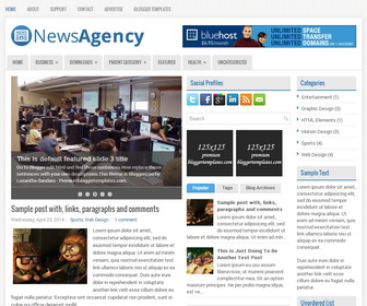 NewsAgency Blogger Template