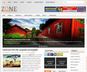 Zone Blogger Template