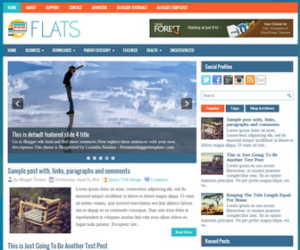 Flats Blogger Template