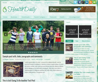 HealthDaily Blogger Template