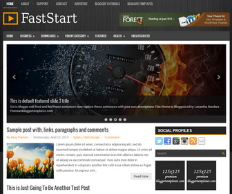 FastStart Blogger Template