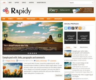 Rapidy Blogger Template