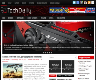 TechDaily Blogger Template