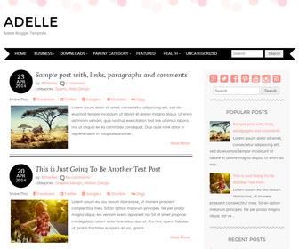 Adelle Blogger Template