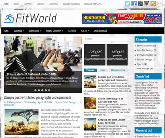 FitWorld Blogger Template