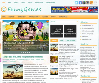 FunnyGames Blogger Template