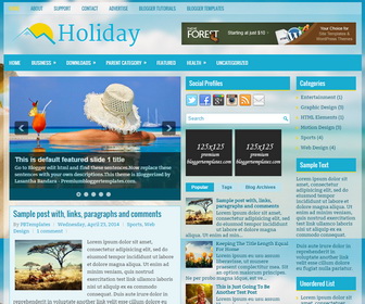 Holiday Blogger Template