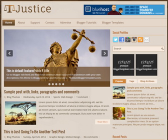 Justice Blogger Template