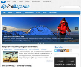 ProMagazine Blogger Template