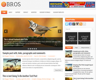 Bros Blogger Template