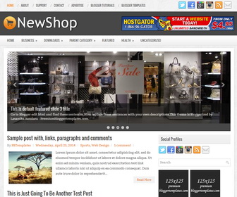 NewShop Blogger Template