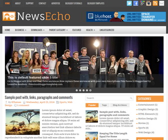 NewsEcho Blogger Template