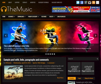 TheMusic Blogger Template