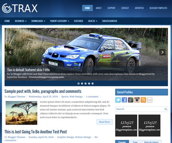 Trax Blogger Template