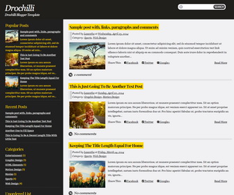 Drochilli Blogger Template