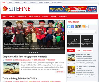 Sitefine Blogger Template