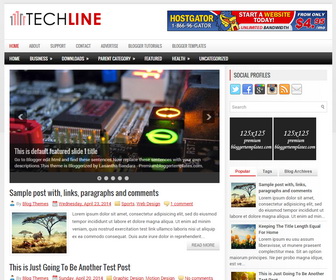 TechLine Blogger Template