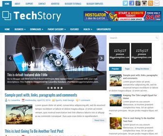 TechStory Blogger Template