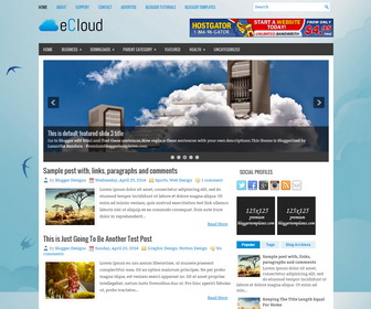 eCloud Blogger Template