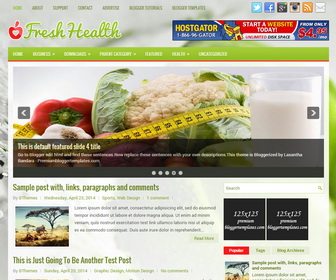 FreshHealth Blogger Template