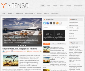 Intenso Blogger Template