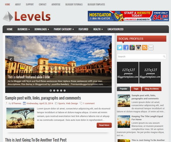 Levels Blogger Template