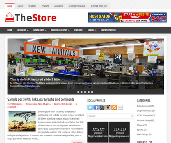 TheStore Blogger Template