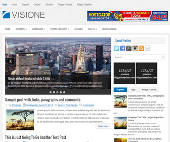 Visione Blogger Template