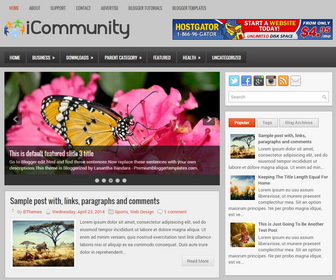 iCommunity Blogger Template