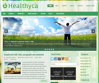 Healthyca Blogger Template