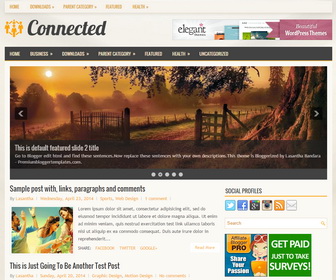 Connected Blogger Template