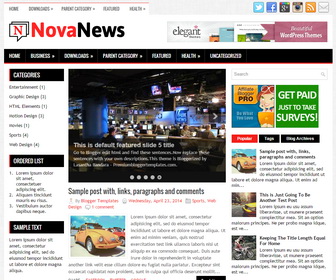 NovaNews Blogger Template