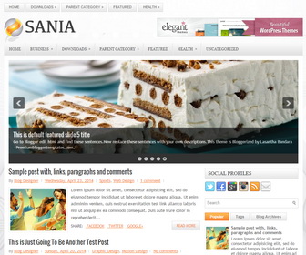 Sania Blogger Template
