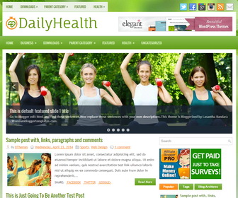 DailyHealth Blogger Template