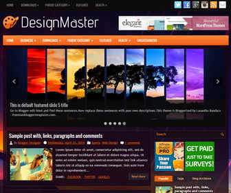 DesignMaster Blogger Template