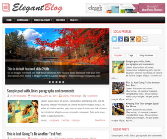 ElegantBlog Blogger Template