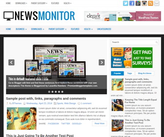 NewsMonitor Blogger Template