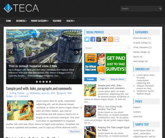 Teca Blogger Template