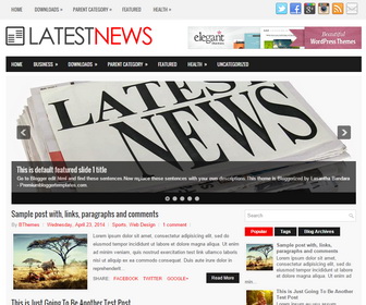 LatestNews Blogger Template