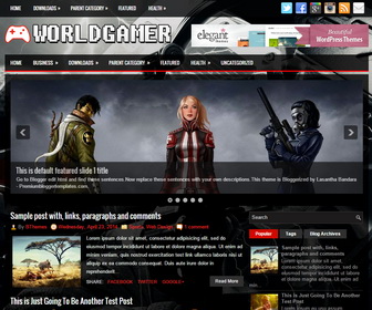 WorldGamer Blogger Template