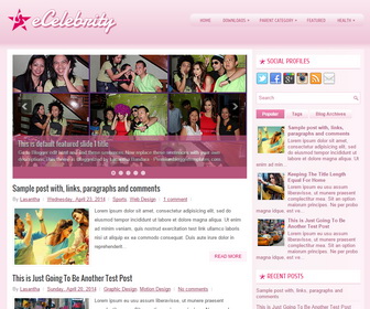 eCelebrity Blogger Template