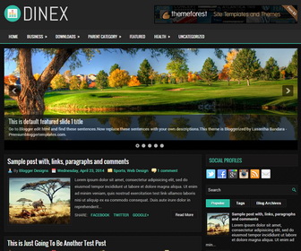 Dinex Blogger Template