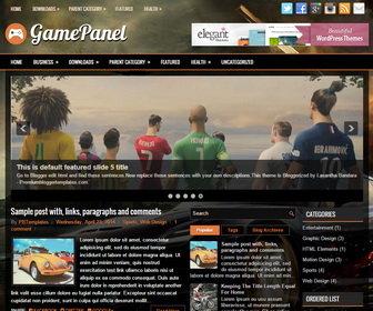 GamePanel Blogger Template