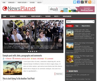 NewsPlanet Blogger Template