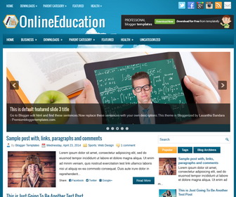 OnlineEducation Blogger Template