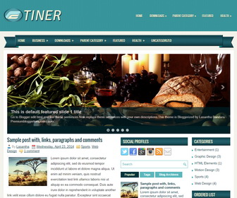 Tiner Blogger Template