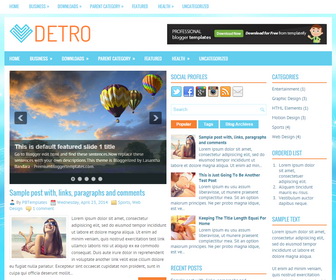 Detro Blogger Template