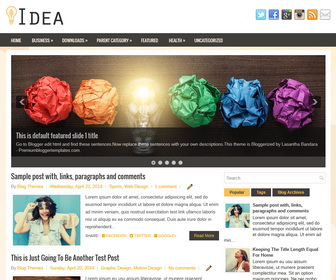 Idea Blogger Template